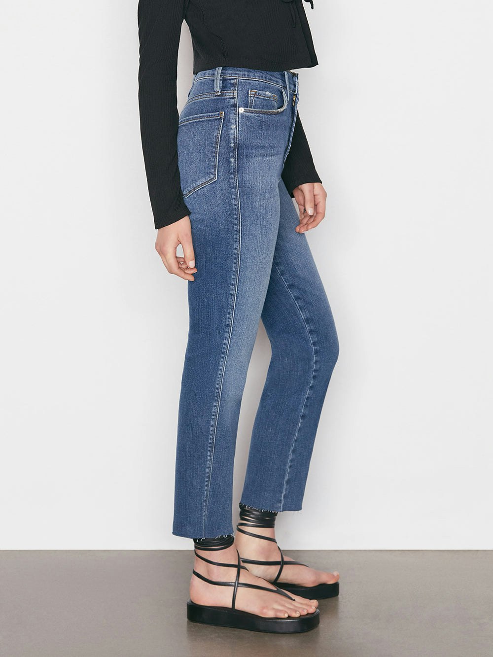 denim side view